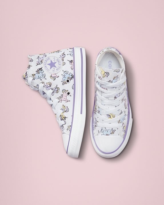 Chuck Taylor All Star Unicorns Junior High Top White - Click Image to Close