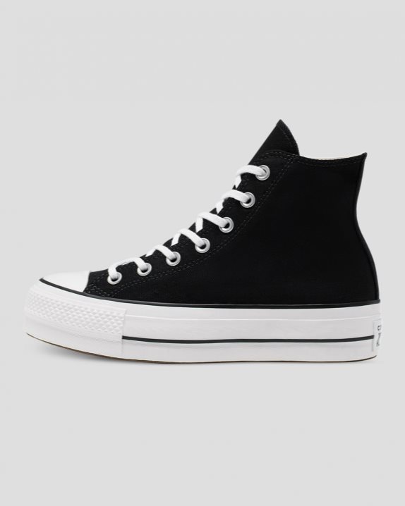 Womens Converse Chuck Taylor All Star Canvas Lift High Top Black