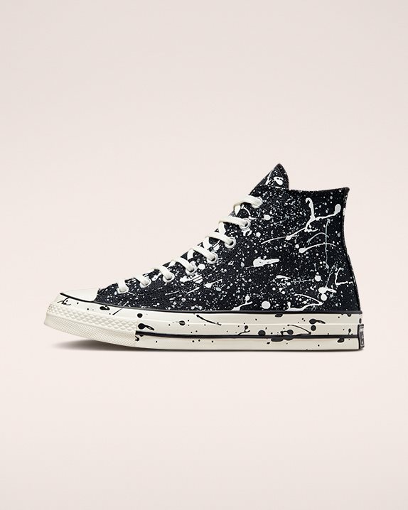 Unisex Converse Chuck 70 Paint Splatter High Top Black