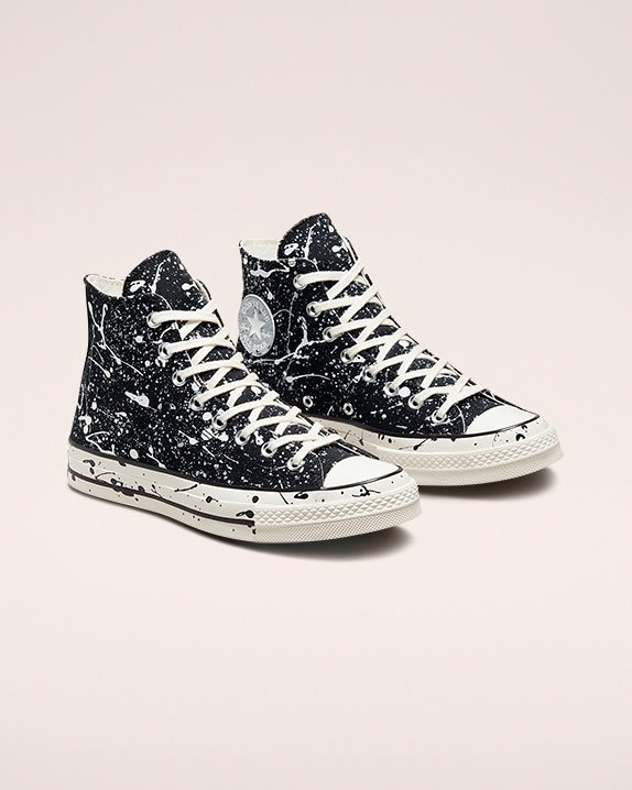 Unisex Converse Chuck 70 Paint Splatter High Top Black