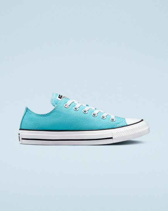 Unisex Converse Chuck Taylor All Star Seasonal Colour Low Top Fly Blue - Click Image to Close