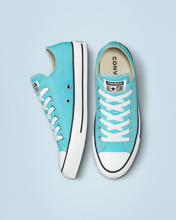 Unisex Converse Chuck Taylor All Star Seasonal Colour Low Top Fly Blue - Click Image to Close
