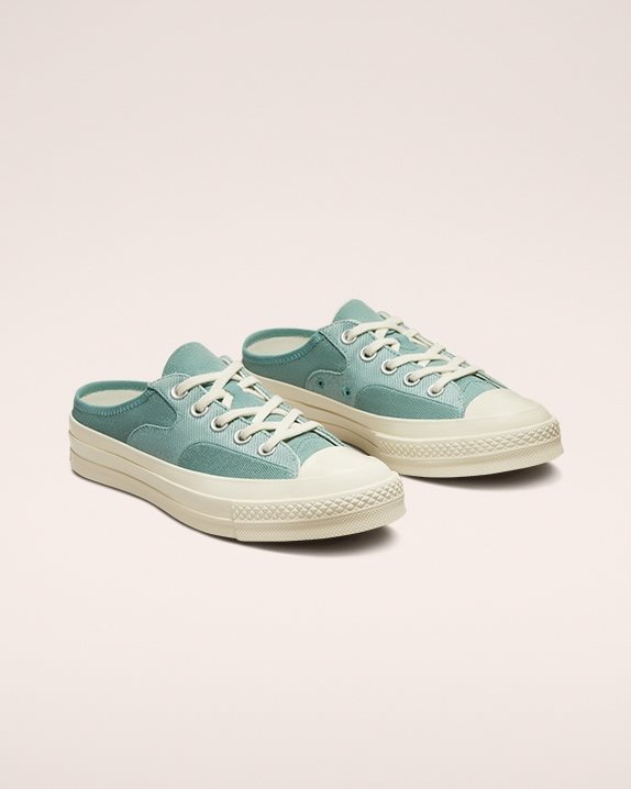 Unisex Converse Chuck 70 Mule Crafted Canvas Slip Jade Unity - Click Image to Close