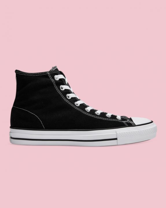 Unisex Converse Chuck Taylor All Star Pro Canvas High Top Black - Click Image to Close