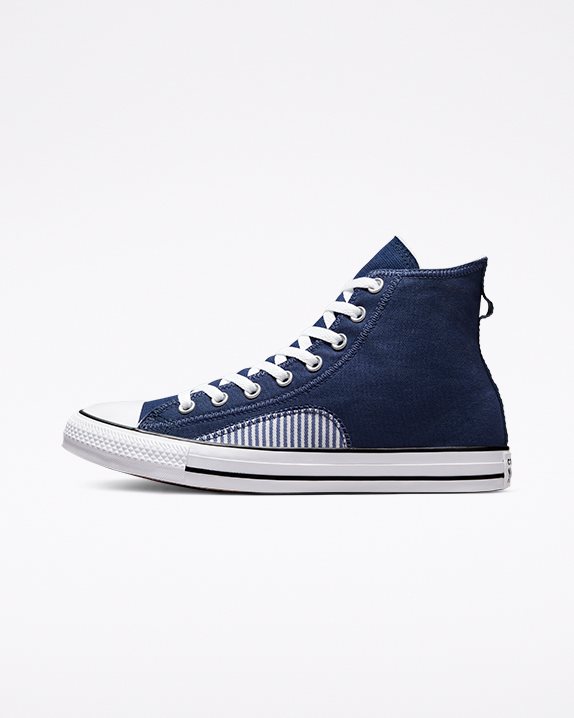 Unisex Converse Chuck Taylor All Star Hickory Stripe High Top Midnight Navy