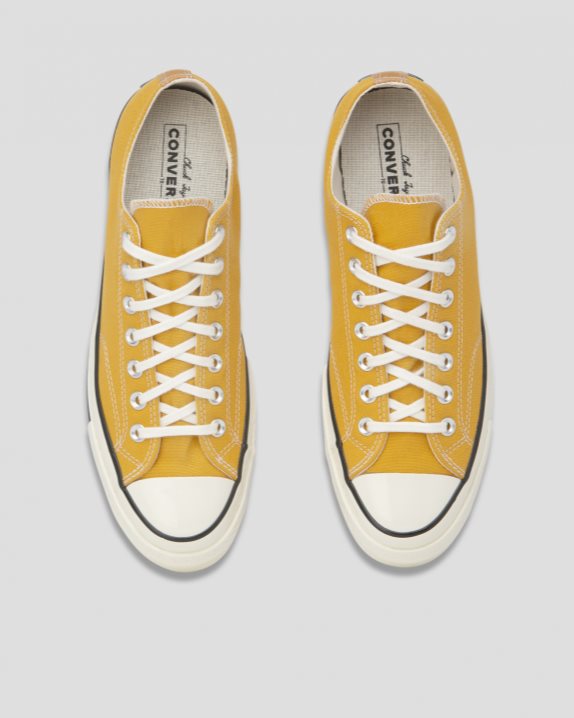 Unisex Converse Chuck 70 Vintage Canvas Low Top Sunflower Yellow - Click Image to Close