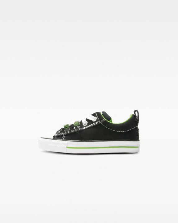 Chuck Taylor All Star Street Lace Loop Toddler Low Top Black - Click Image to Close