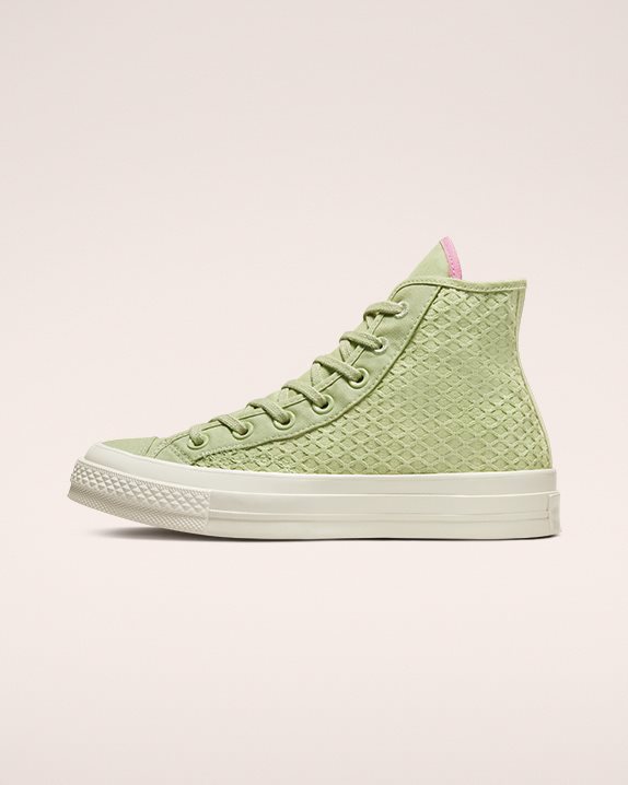 Womens Converse Chuck 70 Summer Jacquard High Top Olive Aura