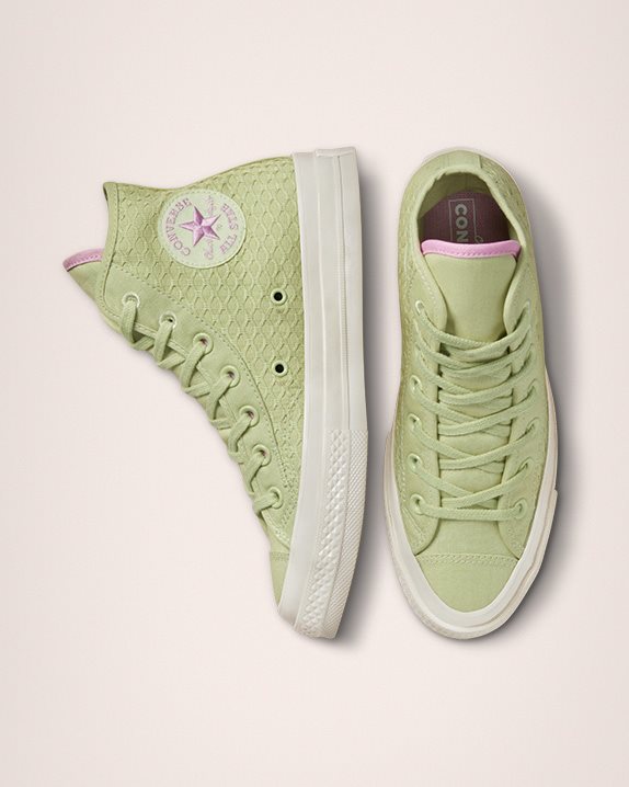 Womens Converse Chuck 70 Summer Jacquard High Top Olive Aura