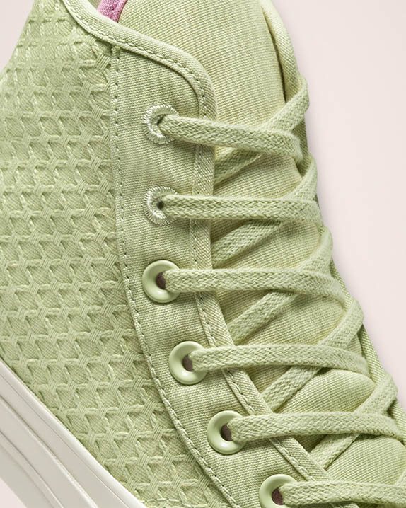 Womens Converse Chuck 70 Summer Jacquard High Top Olive Aura - Click Image to Close