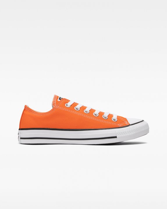 Unisex Converse Chuck Taylor All Star Seasonal Colour Low Top Orange - Click Image to Close