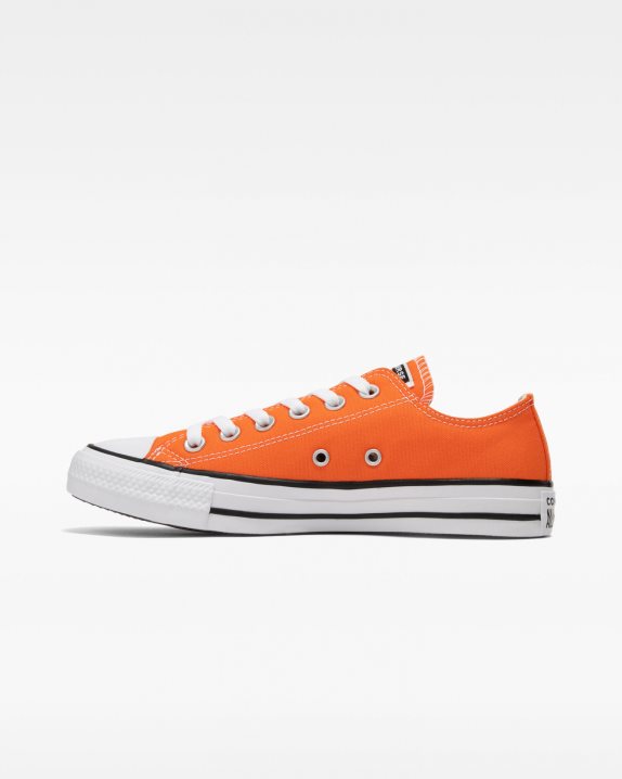 Unisex Converse Chuck Taylor All Star Seasonal Colour Low Top Orange - Click Image to Close