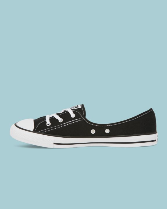 Womens Converse Chuck Taylor All Star Dainty Ballet Lace Slip Black - Click Image to Close