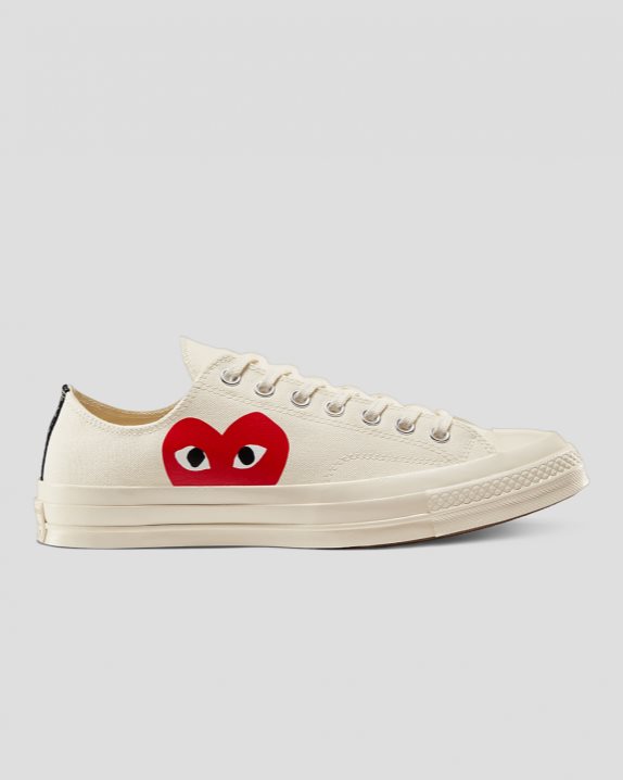 Unisex Converse X Comme des Gar?ons Chuck 70 Play Low Top Milk