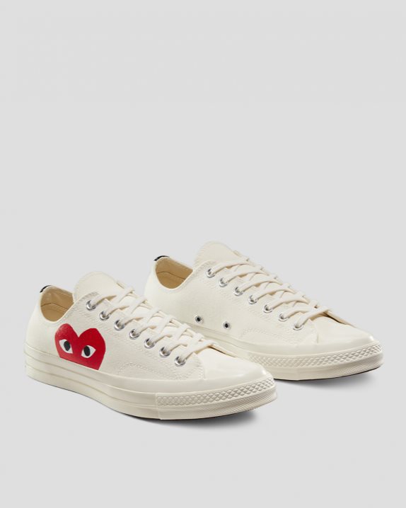 Unisex Converse X Comme des Gar?ons Chuck 70 Play Low Top Milk