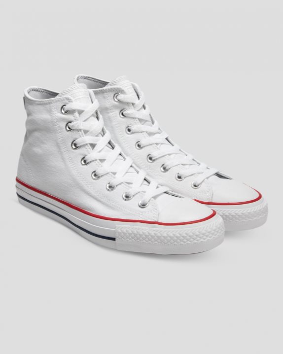 Unisex Converse Chuck Taylor All Star Pro Canvas High Top White - Click Image to Close