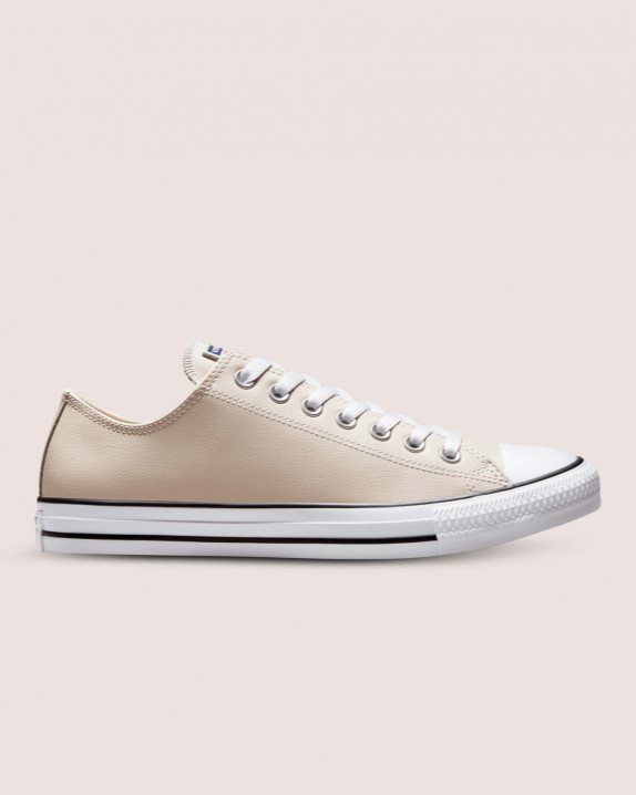 Unisex Converse Chuck Taylor All Star Faux Leather Low Top Desert Sand