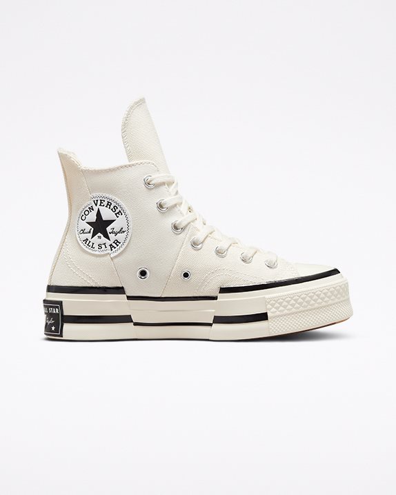 Unisex Converse Chuck 70 Plus Canvas High Top Egret - Click Image to Close