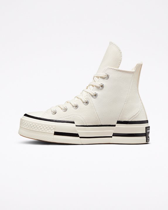 Unisex Converse Chuck 70 Plus Canvas High Top Egret