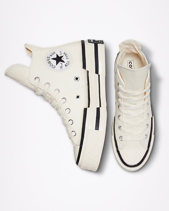 Unisex Converse Chuck 70 Plus Canvas High Top Egret