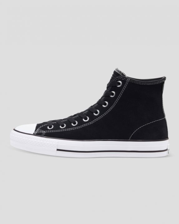 Chuck Taylor All Star Pro Suede High Top Black - Click Image to Close