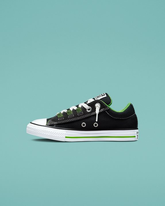 Chuck Taylor All Star Street Lace Loop Junior Low Top Black