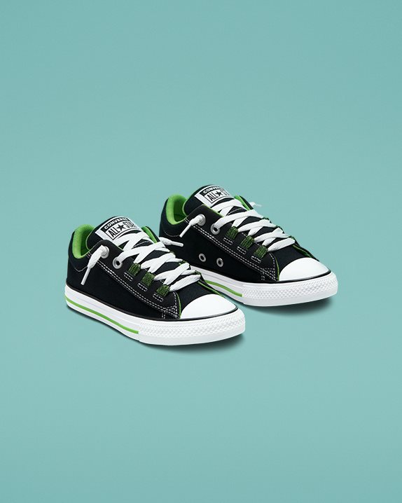 Chuck Taylor All Star Street Lace Loop Junior Low Top Black