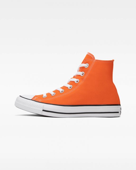 Unisex Converse Chuck Taylor All Star Seasonal Colour High Top Orange - Click Image to Close