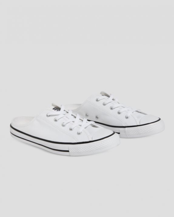 Womens Converse Chuck Taylor Dainty Mule Slip White - Click Image to Close