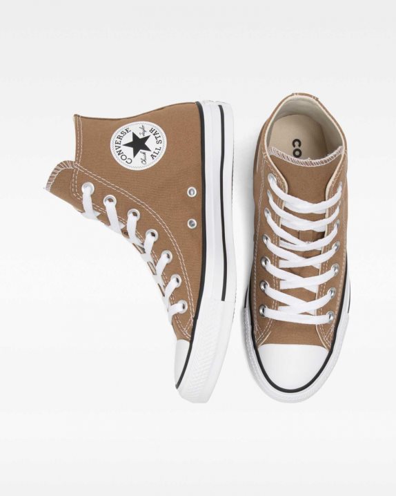 Unisex Converse Chuck Taylor All Star Seasonal Colour High Top Sand Dune - Click Image to Close