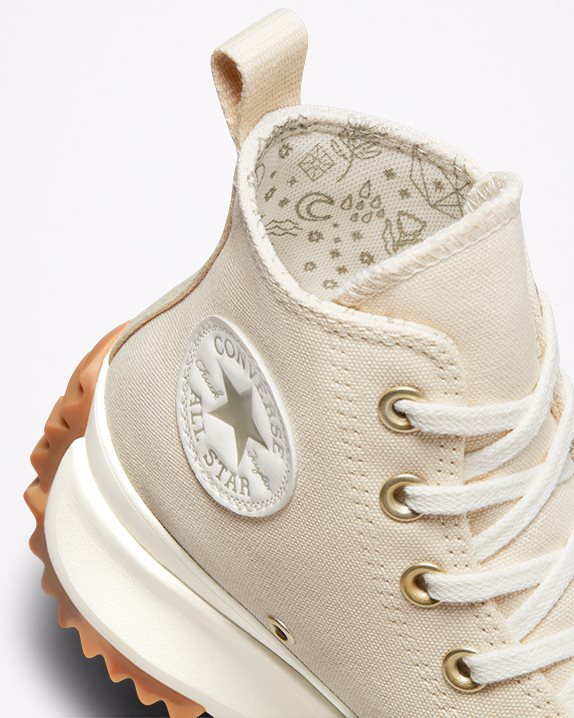 Unisex Converse Run Star Hike Festival Golden Mind High Top Natural Ivory - Click Image to Close