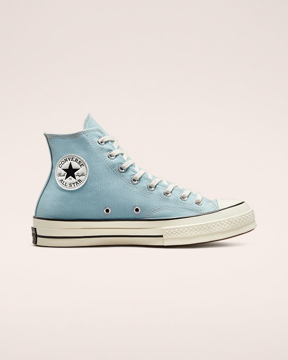 Unisex Converse Chuck 70 Seasonal Colour High Top Light Armory Blue - Click Image to Close