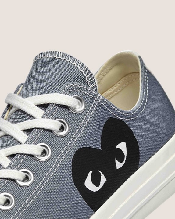 Unisex Converse X Comme des Gar?ons Chuck 70 Play Low Top Steel Grey