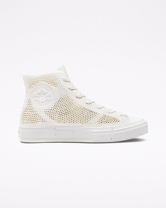 Unisex Converse Chuck 70 Engineered Knit Renew Redux High Top White - Click Image to Close