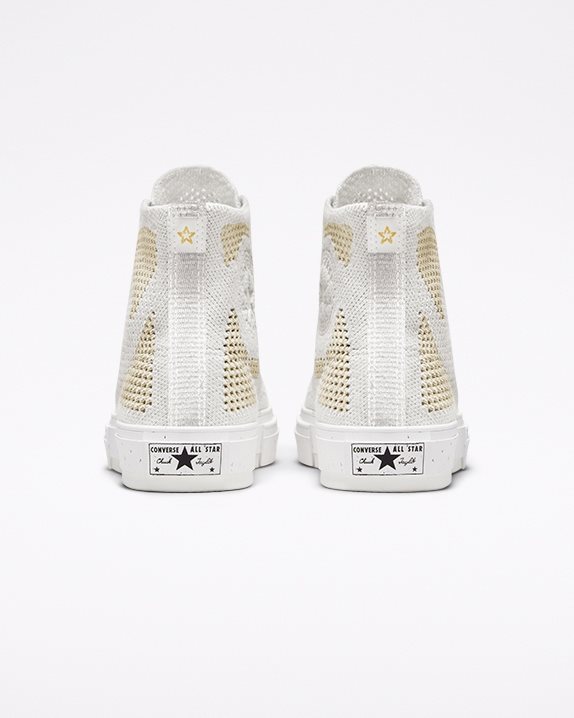 Unisex Converse Chuck 70 Engineered Knit Renew Redux High Top White - Click Image to Close