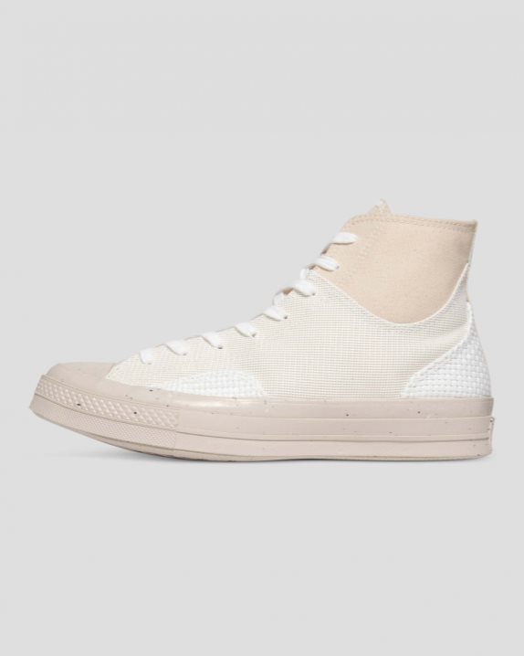 Unisex Converse Chuck 70 Canvas & Knit High Top Natural - Click Image to Close