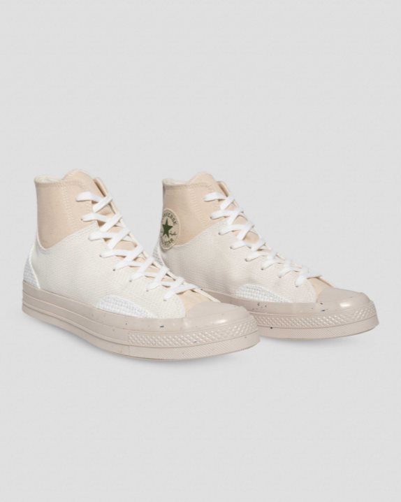 Unisex Converse Chuck 70 Canvas & Knit High Top Natural - Click Image to Close