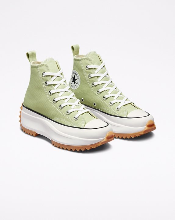 Unisex Converse Run Star Hike Seasonal Colour High Top Olive Aura - Click Image to Close