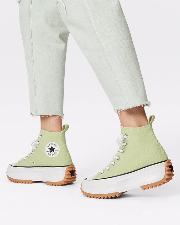 Unisex Converse Run Star Hike Seasonal Colour High Top Olive Aura - Click Image to Close