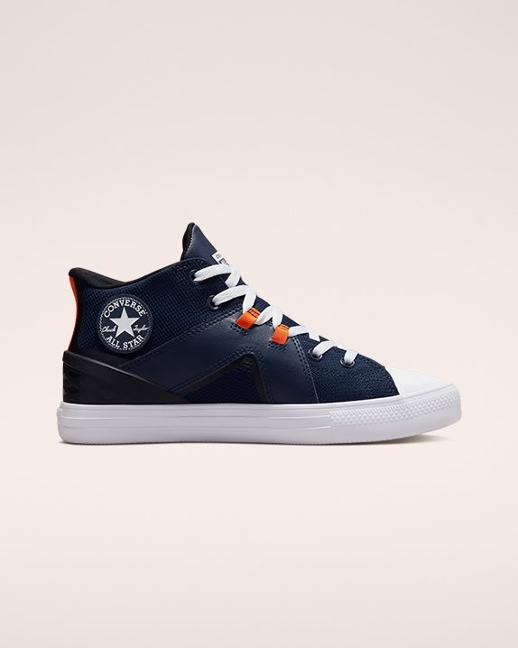 Unisex Converse Chuck Taylor All Star Flux Ultra Mid Obsidian - Click Image to Close