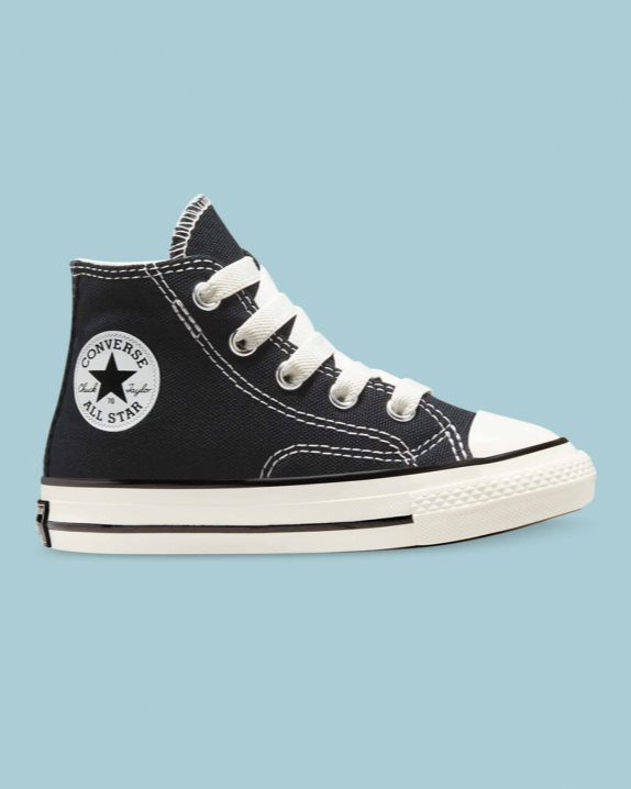 Chuck 70 Vintage Canvas 1V Toddler High Top Black - Click Image to Close