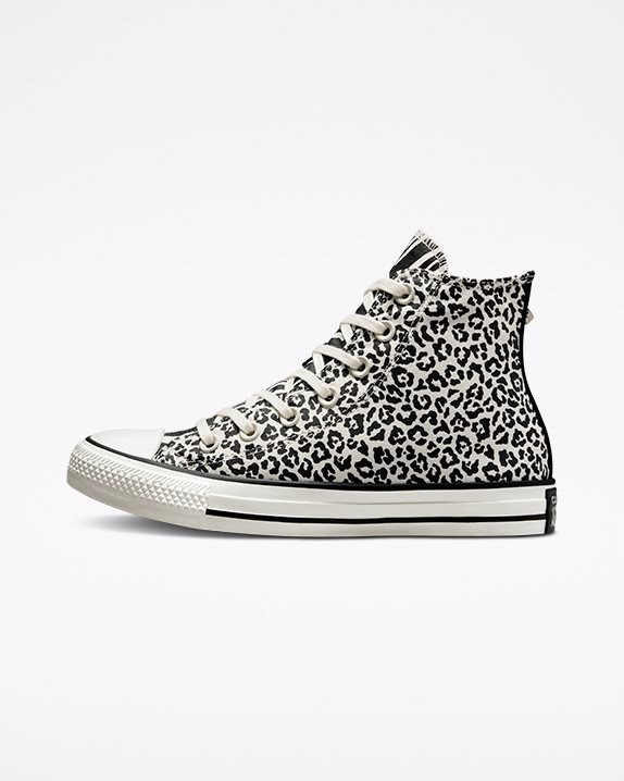 Womens Converse Chuck Taylor All Star Animalier High Top Egret - Click Image to Close