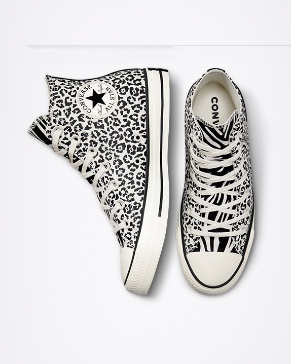 Womens Converse Chuck Taylor All Star Animalier High Top Egret