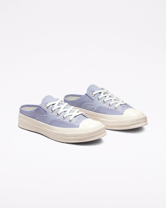 Unisex Converse Chuck 70 Mule Crafted Canvas Slip Serene Sapphire - Click Image to Close