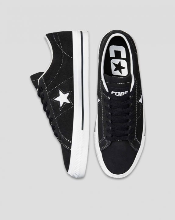 Unisex Converse CONS One Star Pro Suede Low Top Black - Click Image to Close