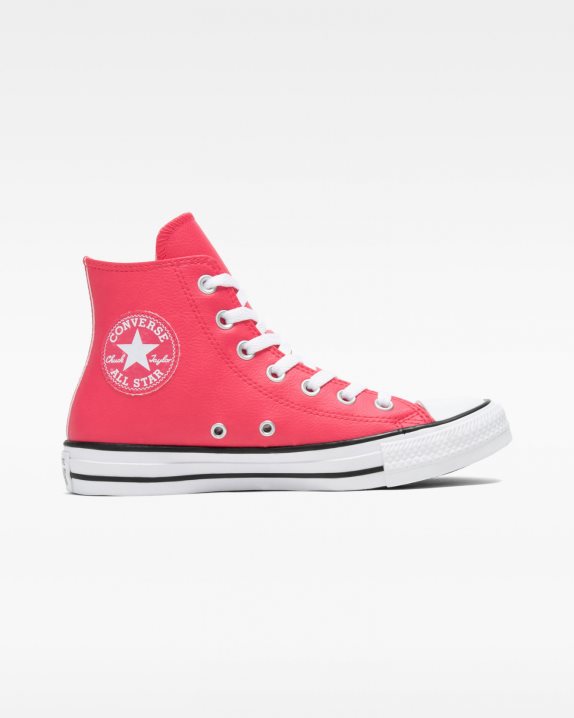 Womens Converse Chuck Taylor All Star Millennium Glam High Top Strawberry Jam - Click Image to Close