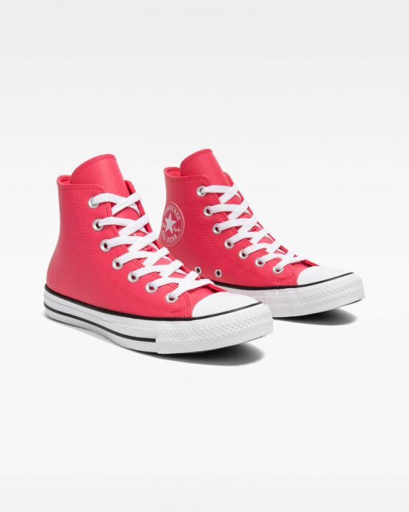 Womens Converse Chuck Taylor All Star Millennium Glam High Top Strawberry Jam - Click Image to Close