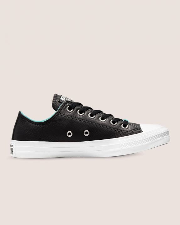 Womens Converse Chuck Taylor All Star Leather HD Fusion Low Top Black - Click Image to Close