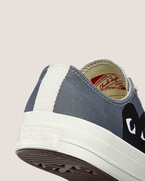 Unisex Converse X Comme des Gar?ons Chuck 70 Play Low Top Steel Grey