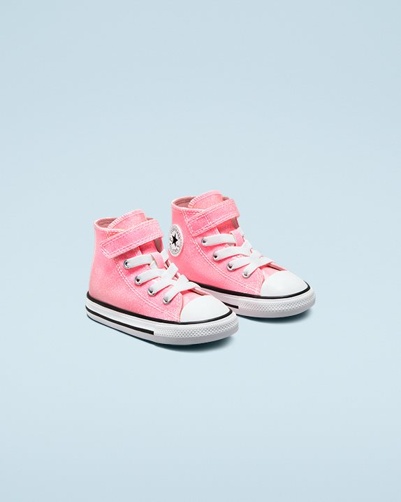 Chuck Taylor All Star Sun Kissed Glitter 1V Toddler High Top Pink